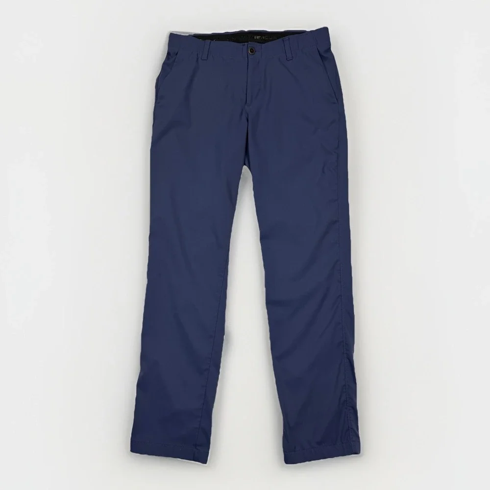 Under Armour Men's Showdown Gray Blue Golf Pants Size 34 Regular Straight
